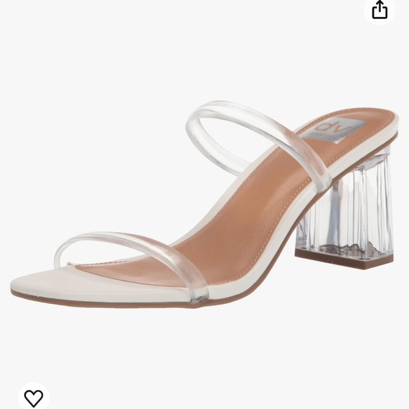 NEW Dolce Vita x Anthropologie Halsty Clear Acrylic heel sandals women size 13 - Picture 1 of 8